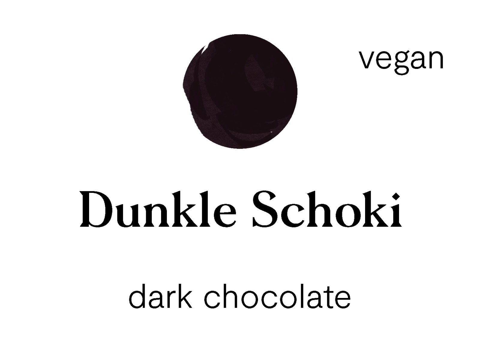 Dunkle Schoki